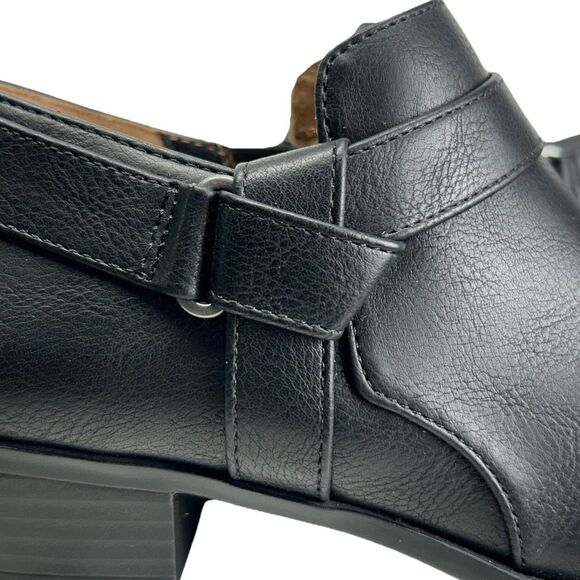 Women’s LifeStride Chelsea Style Ankle Boots Black Sz 6W Zipper Low Heel Arden - Picture 7 of 12